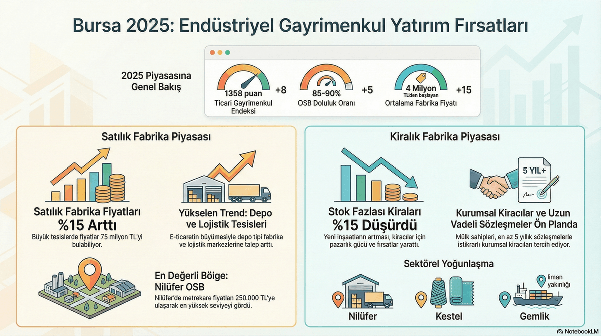 Bursa’da Satılık ve Kiralık Fabrikalar