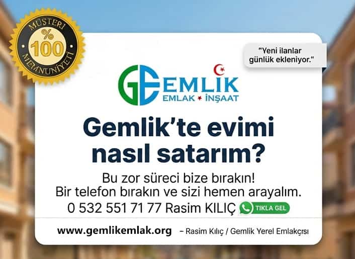 Gemlik'te dairemi nasıl satarım Gemlik'te dairemi nasıl satarım